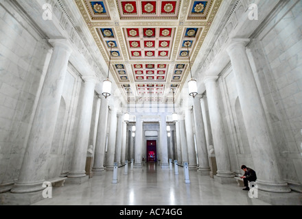 The halls of the United States Supreme Court located in Washington, D.C. Stock Photo