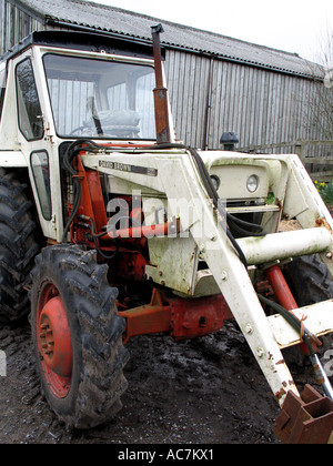 close-up of a tractor on a farm in south wales. Stock Photo