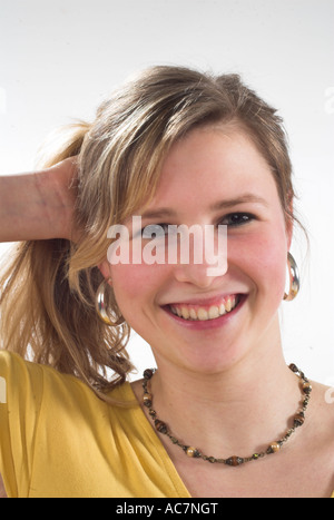 Junges Maedchen young girl Portrait Stock Photo
