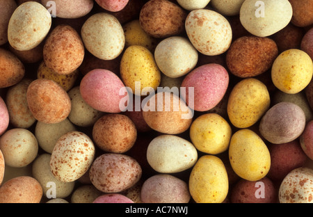 Close Up Of Mini Eggs Stock Photo