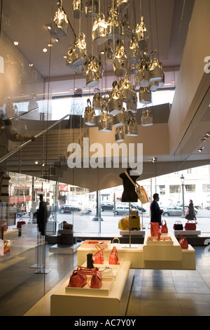 Lancel concept store, 127 avenue Champes-Elysees, Paris France selling luxury bags Stock Photo