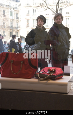 Lancel concept store, 127 avenue Champes-Elysees, Paris France selling luxury bags Stock Photo