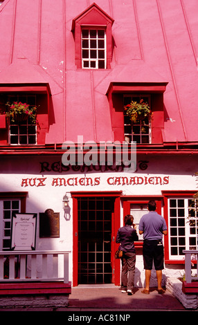 restaurant aux anciens canadiens quebec city quebec canada Stock Photo