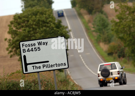 The Fosse Way in Leicestershire, Britain UK Stock Photo
