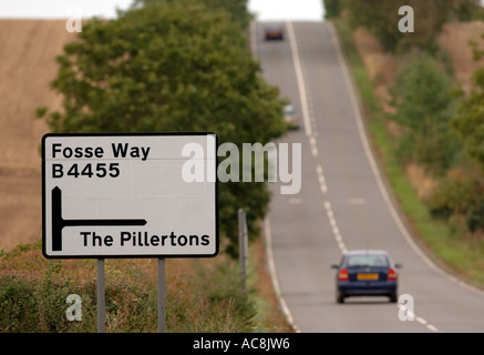 The Fosse Way in Leicestershire, Britain UK Stock Photo