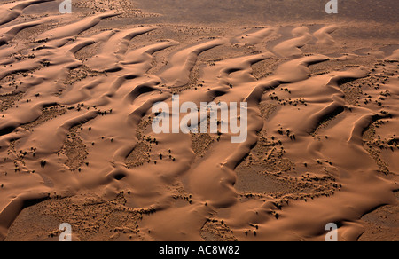 Barchan dunes of the Namib Desert Aerial photograph Stock Photo - Alamy