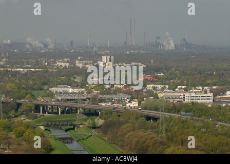 Industrial Ruhr Region at Oberhausen Stock Photo