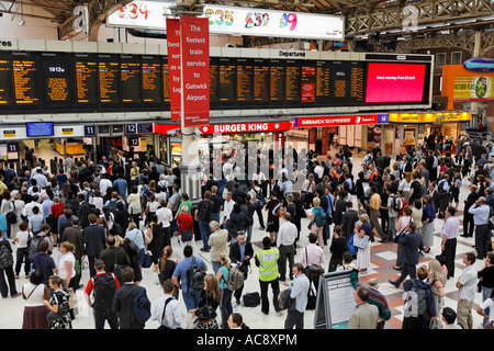 Victoria Station London UK Europe Stock Photo