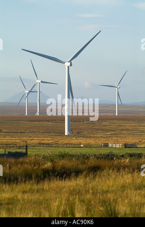 dh Wind Farms CAUSEYMIRE CAITHNESS Scottish Renewables farm RWE power Turbine windfarm turbines landscape Scotland UK scotlands flow country