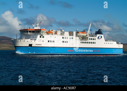 dh Northlink Ferry SHIPPING UK Passenger car ferry MV Hamnavoe Scapa Flow Stromness Orkney Stock Photo