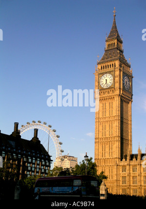 day Portcullis House and Big Ben Parliament in London England United Kingdom UK Britain Stock Photo