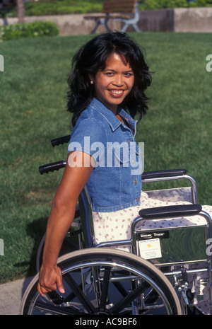 California multi ethnic inter racial diversity racially diverse multicultural  cultural interracial young female Filipina  POV MR portrait Stock Photo