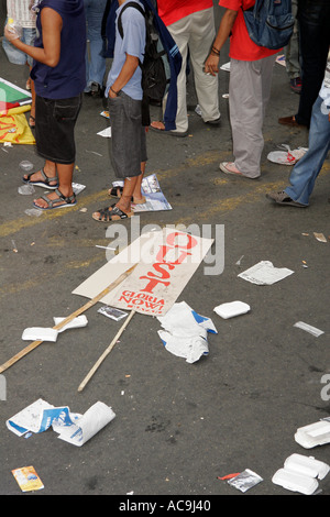 Political demonstration against Philippine president Stock Photo