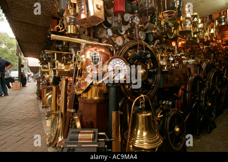 Antique shop in Jalan Surabaya Old Jakarta Indonesia Stock Photo