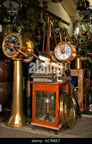 Antique shop in Jalan Surabaya Old Jakarta Indonesia Stock Photo