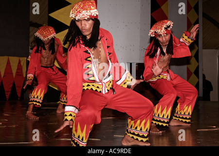 Traditional dancers from southern Philippines at show in Intramuros Manila Stock Photo