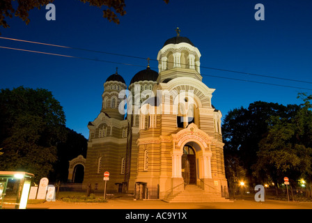 Jesus Birth Cathedral, Riga, Latvia Stock Photo