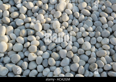 White pebbles Stock Photo