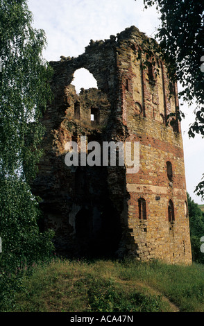 Ruin of the Bishop's castle, Vastseliina, Estonia Stock Photo