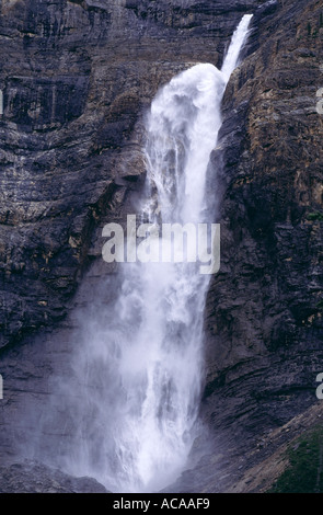 Takakkaw falls North America higest waterfall Stock Photo