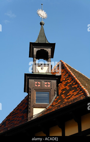 Tea house Bachfischer, Regensburg, Upper Palatinate, Bavaria, Germany Stock Photo