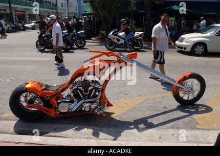 Custom motorbike, Miami, Florida, USA Stock Photo
