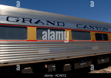 Old carriage Railway stock serving the Grand Canyon Arizona USA Stock Photo