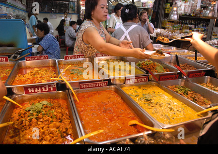 A food stall in the Chatuchak Market in Bangkok Thailand Stock Photo