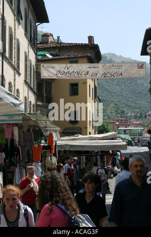 Market in Pescia Tuscany Italy