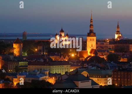 Dome Hill (Upper Town) with Alexander Nevsky Cathedral, Tallinn, Estonia, Europe Stock Photo