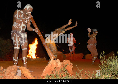 Aboriginal cultural programme in the Red Dreaming Centre, Alice Springs, Northern Territory, Australia Stock Photo