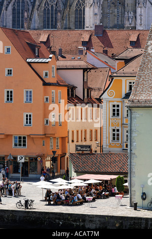 Historische Wurstkueche, Regensburg, Upper Palatinate, Bavaria, Germany Stock Photo