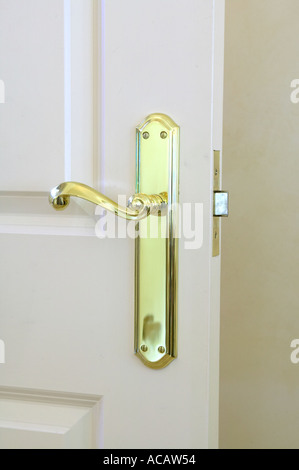 door handle in new house Stock Photo
