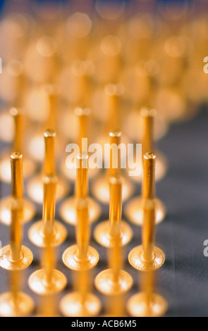 Connections of a microprocessor Stock Photo