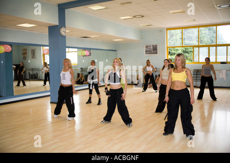Hip hop dance training Stock Photo