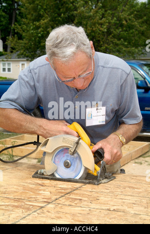 10 new residential homes are constructed by Habitat for Humanity in Port Huron Michigan Stock Photo