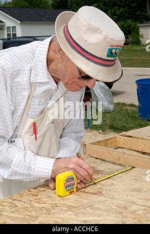 10 new residential homes are constructed by Habitat for Humanity in Port Huron Michigan Stock Photo