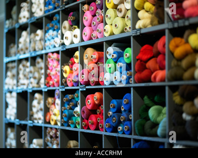 Sweing threads in different colours. Stock Photo