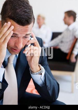 A buisnessman talking in a cellphone. Stock Photo