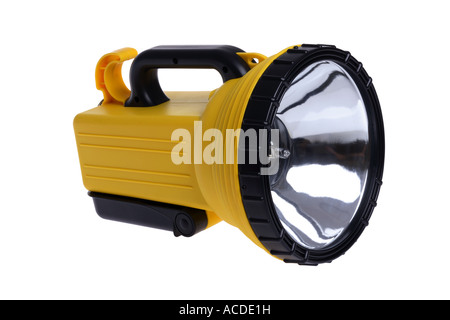 Flashlight cut out on white background Stock Photo