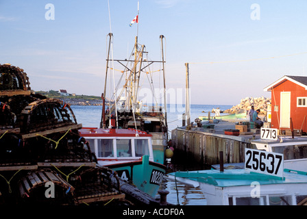 Fishing village in Nova Scotia Canada Stock Photo