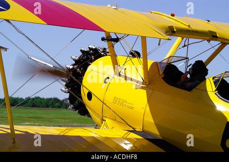 double winged aircraft Stock Photo