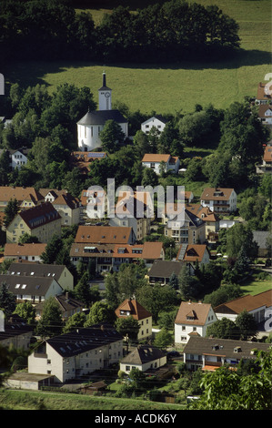 geography / travel, Germany, Bavaria, Kulmbach, city views / cityscapes, view over the city, Europe, cityview, city scape, aeria Stock Photo