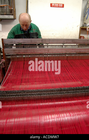 Busatti Linen Factory Anghiari Tuscany Italy vertical portrait upright Stock Photo