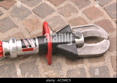 Jaws of life hydraulic tool for crashes and accidents Stock Photo ...