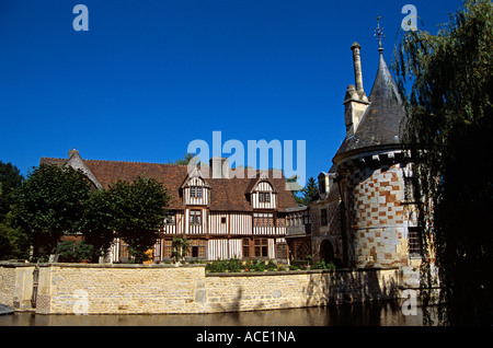 Chateau de St-Germain-de-Livet, Normandy, France Stock Photo