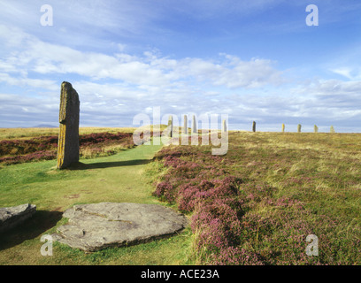 dh Neolithic standing stones RING OF BRODGAR ORKNEY Orkneys unesco world heritage sites uk bronze age era ancient site
