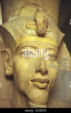 Egypt Cairo Egyptian Museum statue of Akhenaten Stock Photo