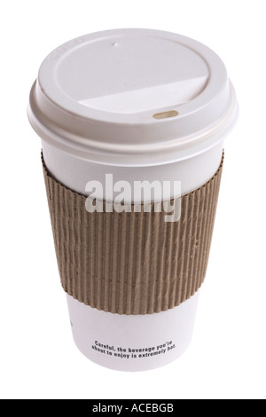 disposable coffee cup Stock Photo