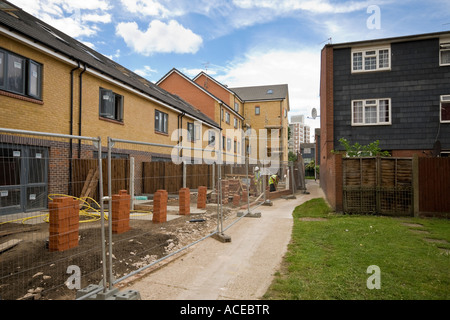 New houses and flats being built on Nightingale Estate in Hackney during 2007 Stock Photo